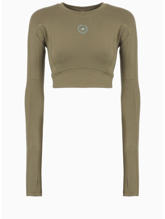 Adidas by Stella McCartney Tops - Adidas by Stella McCartney True Strength cropped top in Olive